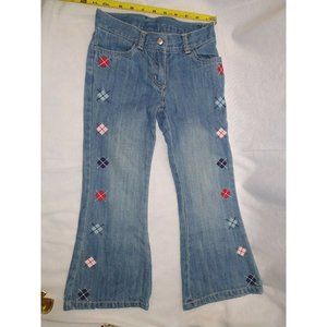 Gymboree Size 6 Girls Patch Work Bootcut Jeans